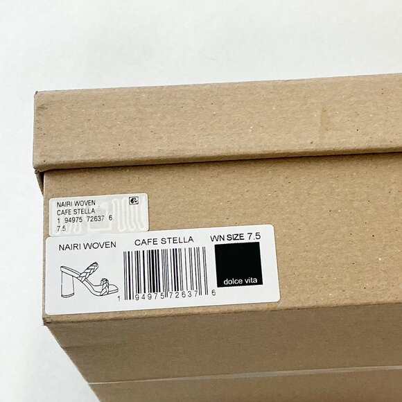 Dolce Vita NWB Sz 7.5  Cafe Stella Nairi Braided Strappy Sandals - Picture 7 of 8